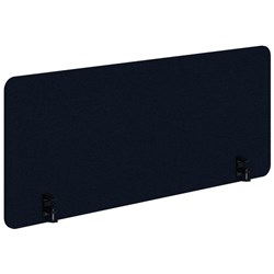 Fiord Acoustic Side Mount Desk Screen 1500x800mm Navy/Black