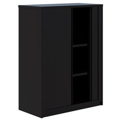 Fiord 3 Tier Tambour 900x1200mm Black