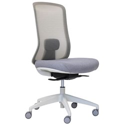 Buro Elan Task Chair Mesh Back Light Grey/White