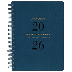 At-A-Glance A5 Diary Planner Week To View PU 2026 Navy