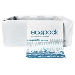 Ecopack Recycled Ocean-Bound Plastic Crate Liners 650x350mm, Carton of 500