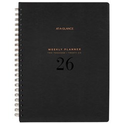 At-A-Glance Signature A4 Week To View Diary 2026 Black