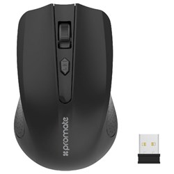 Promate Clix-8 Ergonomic Wireless Mouse Black