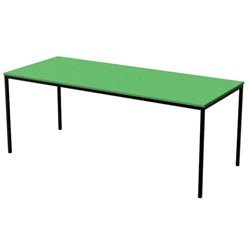 Zealand High Rectangle School Table 1800x750x700mm Green