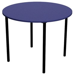 Zealand Round School Table 900x700mm Blue