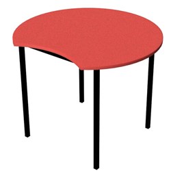 Zealand Scallop School Table 900x700mm Nesting Red