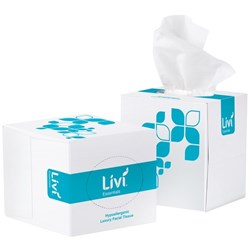 Livi Essentials Facial Tissues 2 Ply, Carton of 24 Boxes of 90