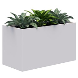 Fiord Planter Including Artificial Plants 900x600mm White