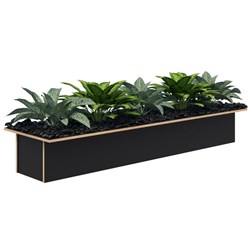 Set of Pots and Artificial Plants for Rapid/Mascot/Block Planters 1600mm Plants