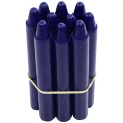 Spectrum Metal Detectable Hard Crayons Unwrapped Blue, Pack of 80