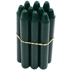 Spectrum Metal Detectable Hard Crayons Unwrapped Green, Pack of 80