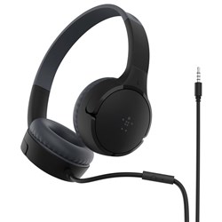 Belkin SoundForm Mini Wired Children's Headphones Black