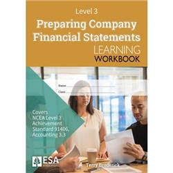 ESA Preparing Company Financial Statements Learning Workbook Level 3 9781988586847
