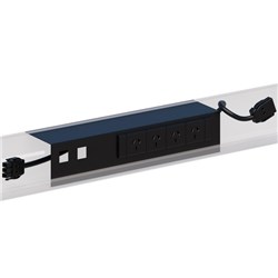 Under Desk Soft Wiring Set with Interconnect Lead for Balance & Energy Desks Black
