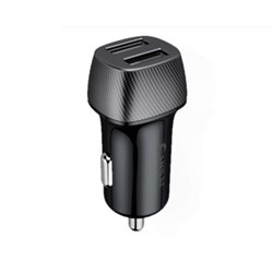 Sansai 4.8A USB Type-A Dual Port Car Charger Black