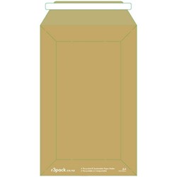 R3 Paper Courier Bags A4 250x325mm Kraft, Pack of 100