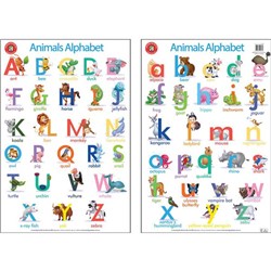 Learning Can Be Fun Wall Chart The Alphabet Of Animals Poster