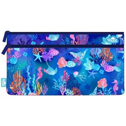 Spencil Flat Pencil Case Coral Garden