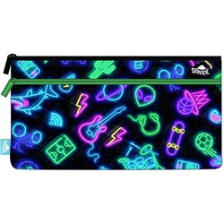 Spencil Flat Pencil Case Neon Life