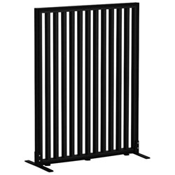Studio Divide Floor Standing Screen 900x1200mm Black/Black