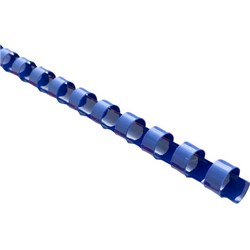 Okin 8mm Plastic Binding Coils Blue, Pack of 100