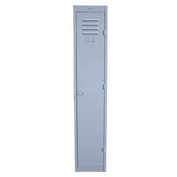 Steelco 1 Door Padlatch Locker 380x1830mm Silver Grey