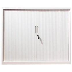 Steelco Tambour Door Cabinet 900x1200mm White