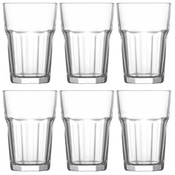 Lav Aras Glass Tumbler 365ml, Box of 6