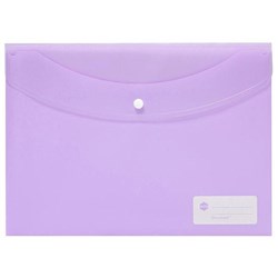Marbig A4 Document Wallet Pastel Purple