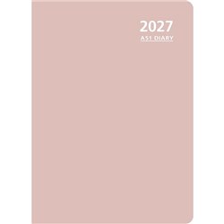 OfficeMax A51 1/2 Hour Appointment Diary A5 1 Day Per Page 2027 Pink