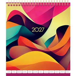 Collins Desk Calendar Top Opening 2027 Carnival