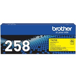 Brother TN258Y Yellow Laser Toner Cartridge 