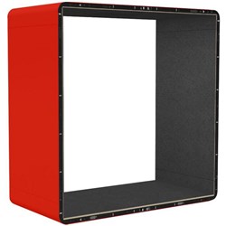 Koplus Kolo Duo Extension for Koplus Kolo Duo Meeting Booths 2200x2250mm Brick Red/Dark Grey