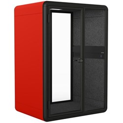Koplus Kolo Midi Studio Booth 1600x2250mm Brick Red/Black/Dark Grey