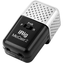 IK Multimedia iRig Mic Cast 2 Multipattern Compact Microphone for Smartphones