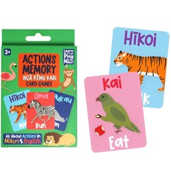 Game Memory Te Reo Maori Actions Cards, Pack of 40