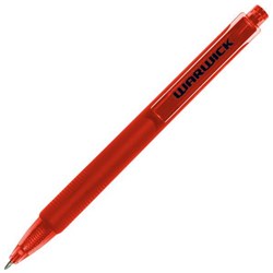 Warwick Red Tri Barrel Ballpoint Pen 1.0mm Medium Tip