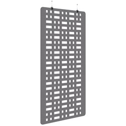 Fiord Acoustic Hanging Screen 1200x2250mm Grid Grey