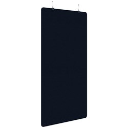 Fiord Acoustic Hanging Screen 1200x2250mm Plain Panel Dark Blue