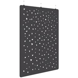 Fiord Acoustic Hanging Screen 1800x2250mm Shard Charcoal Grey