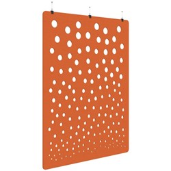 Fiord Acoustic Hanging Screen 1800x2250mm Bubble Orange