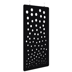 Fiord Acoustic Hanging Screen 1200x2250mm Bubble Black