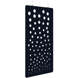 Fiord Acoustic Hanging Screen 1200x2250mm Bubble Dark Blue