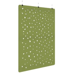 Fiord Acoustic Hanging Screen 1800x2250mm Shard Banana Green