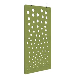 Fiord Acoustic Hanging Screen 1200x2250mm Bubble Banana Green