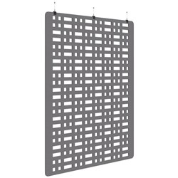 Fiord Acoustic Hanging Screen 1800x2250mm Grid Grey