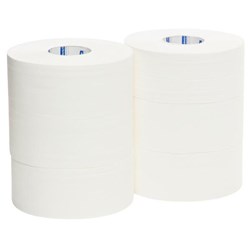 Kleenex Compact Soft Jumbo Toilet Tissue Roll 2 Ply 300m 5749, Carton of 6