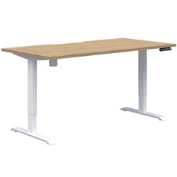 Fiord One Electric Height Adjustable Desk 1800x800mm Classic Oak/White