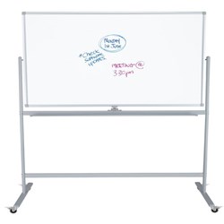 Boyd Visuals Acrylic Pivoting Mobile Whiteboard 1800 x 1200mm