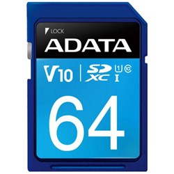 Adata Premier V10 UHS-I SDXC Card 64GB